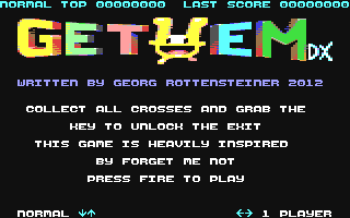 Get'em DX (Homebrew) — Title screen
